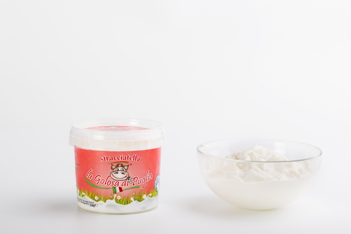 Stracciatella pugliese in confezione da 250 gr 